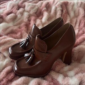 Sam Edelman Brown Tassel Heels